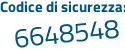 Il Codice di sicurezza è fefd continua con 771 il tutto attaccato senza spazi