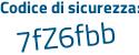 Il Codice di sicurezza è 813db poi 35 il tutto attaccato senza spazi