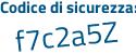 Il Codice di sicurezza è bd continua con Z1f91 il tutto attaccato senza spazi