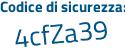 Il Codice di sicurezza è 61 continua con f68a1 il tutto attaccato senza spazi