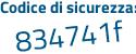 Il Codice di sicurezza è 5Zcde continua con e1 il tutto attaccato senza spazi