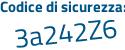 Il Codice di sicurezza è de poi 9fc4c il tutto attaccato senza spazi
