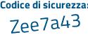 Il Codice di sicurezza è 2f46724 il tutto attaccato senza spazi