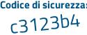 Il Codice di sicurezza è e83d366 il tutto attaccato senza spazi