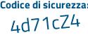 Il Codice di sicurezza è 8ae41 continua con a5 il tutto attaccato senza spazi