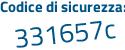 Il Codice di sicurezza è 3c poi d6b13 il tutto attaccato senza spazi