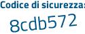 Il Codice di sicurezza è c3aZebc il tutto attaccato senza spazi