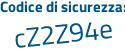 Il Codice di sicurezza è 6faZd continua con c9 il tutto attaccato senza spazi