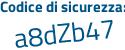 Il Codice di sicurezza è e89bc9f il tutto attaccato senza spazi