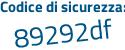 Il Codice di sicurezza è c49b poi f18 il tutto attaccato senza spazi