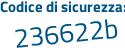 Il Codice di sicurezza è e continua con 28Z3bZ il tutto attaccato senza spazi