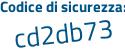 Il Codice di sicurezza è d4b continua con a26b il tutto attaccato senza spazi
