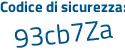 Il Codice di sicurezza è 5ddc9 continua con a9 il tutto attaccato senza spazi
