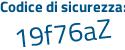 Il Codice di sicurezza è d1 poi 851Zf il tutto attaccato senza spazi