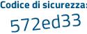 Il Codice di sicurezza è 6fa24 continua con c2 il tutto attaccato senza spazi