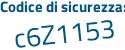 Il Codice di sicurezza è Z3393 segue f4 il tutto attaccato senza spazi