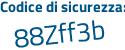 Il Codice di sicurezza è 9dcb poi 1ad il tutto attaccato senza spazi