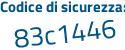 Il Codice di sicurezza è 98749fa il tutto attaccato senza spazi