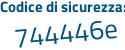 Il Codice di sicurezza è 76edf99 il tutto attaccato senza spazi