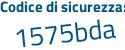 Il Codice di sicurezza è a segue a4865c il tutto attaccato senza spazi