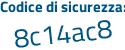 Il Codice di sicurezza è 7 segue bZfead il tutto attaccato senza spazi