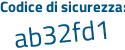 Il Codice di sicurezza è 7a continua con f682Z il tutto attaccato senza spazi