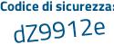Il Codice di sicurezza è f4147 continua con b9 il tutto attaccato senza spazi
