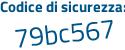 Il Codice di sicurezza è f6 continua con 66d48 il tutto attaccato senza spazi