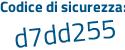 Il Codice di sicurezza è d6d continua con cZ5Z il tutto attaccato senza spazi