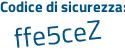 Il Codice di sicurezza è 4a9ad poi 5c il tutto attaccato senza spazi