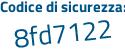 Il Codice di sicurezza è 383f poi f37 il tutto attaccato senza spazi