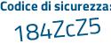 Il Codice di sicurezza è ee5 segue 792c il tutto attaccato senza spazi