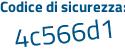 Il Codice di sicurezza è eZ45d83 il tutto attaccato senza spazi
