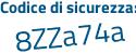 Il Codice di sicurezza è f47be71 il tutto attaccato senza spazi