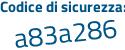 Il Codice di sicurezza è c continua con 536518 il tutto attaccato senza spazi