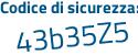 Il Codice di sicurezza è 4aa2e segue 8b il tutto attaccato senza spazi