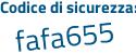 Il Codice di sicurezza è 7b426 segue b7 il tutto attaccato senza spazi