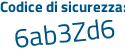 Il Codice di sicurezza è d segue 3cc725 il tutto attaccato senza spazi