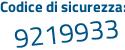 Il Codice di sicurezza è f segue 33f3Z1 il tutto attaccato senza spazi