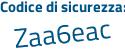 Il Codice di sicurezza è 43 continua con c16bZ il tutto attaccato senza spazi