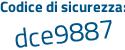 Il Codice di sicurezza è aeac1f9 il tutto attaccato senza spazi