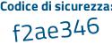 Il Codice di sicurezza è 1 continua con 83Z7f5 il tutto attaccato senza spazi