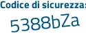 Il Codice di sicurezza è 8c295 segue a7 il tutto attaccato senza spazi