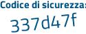 Il Codice di sicurezza è 574 poi Z986 il tutto attaccato senza spazi
