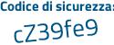 Il Codice di sicurezza è d158Z31 il tutto attaccato senza spazi