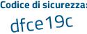 Il Codice di sicurezza è 7a69 continua con 42Z il tutto attaccato senza spazi