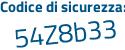 Il Codice di sicurezza è dceaeZ9 il tutto attaccato senza spazi