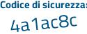 Il Codice di sicurezza è afe2 poi c39 il tutto attaccato senza spazi