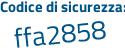 Il Codice di sicurezza è b53d segue 914 il tutto attaccato senza spazi