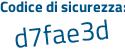 Il Codice di sicurezza è c1 continua con 14724 il tutto attaccato senza spazi